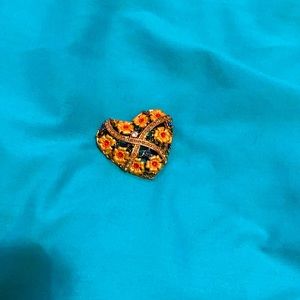 “Heart” designer pin